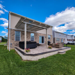 Backyard With a Custom Pergola